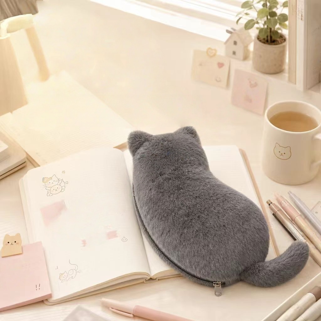Cute Plush Cat Pencil Cases, K - огляд і ціна Korean Skincare Routine